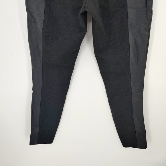 Club Monaco | faux leather blocked leggings - Picture 6 of 8